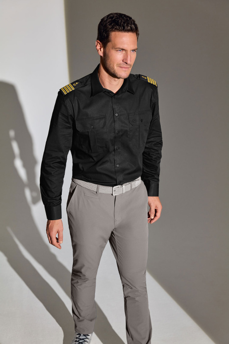 Chemise Captain sans repassage manches longues homme